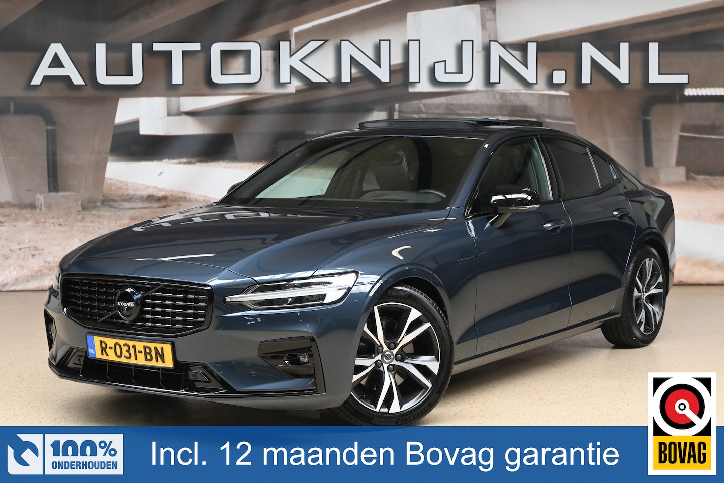 Volvo S60 - 2.0 B4 198pk R-Design / Plus Dark | 360° | Pano | Memory | Head-up | 100% (Dealer) onderho - AutoWereld.nl