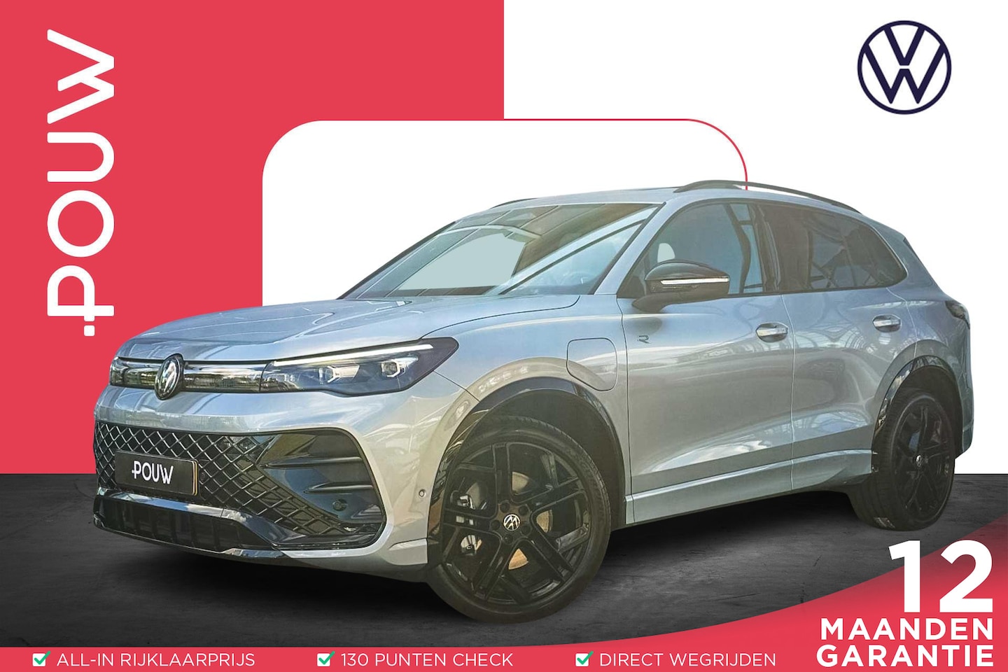 Volkswagen Tiguan - 1.5 eHybrid 204pk R-Line Edition | SOH 100 % | Navigatie | Panoramadak | Trekhaak Wegklapb - AutoWereld.nl