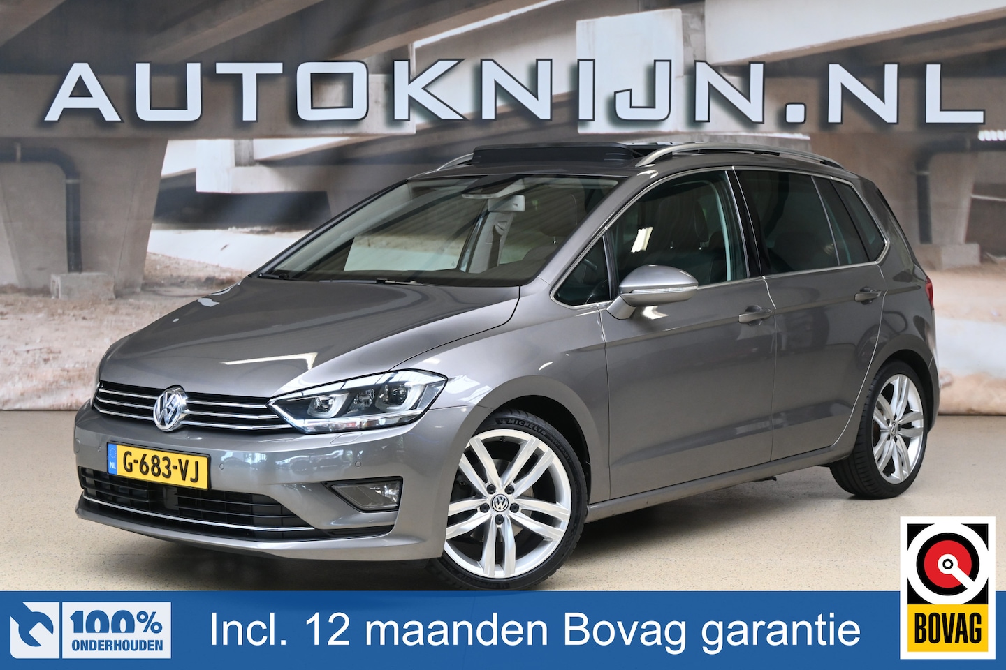 Volkswagen Golf Sportsvan - 1.4 TSI 150pk Highline | Bi-xenon | ACC | Pano | Trekhaak | 100% (Dealer) onderhouden labe - AutoWereld.nl