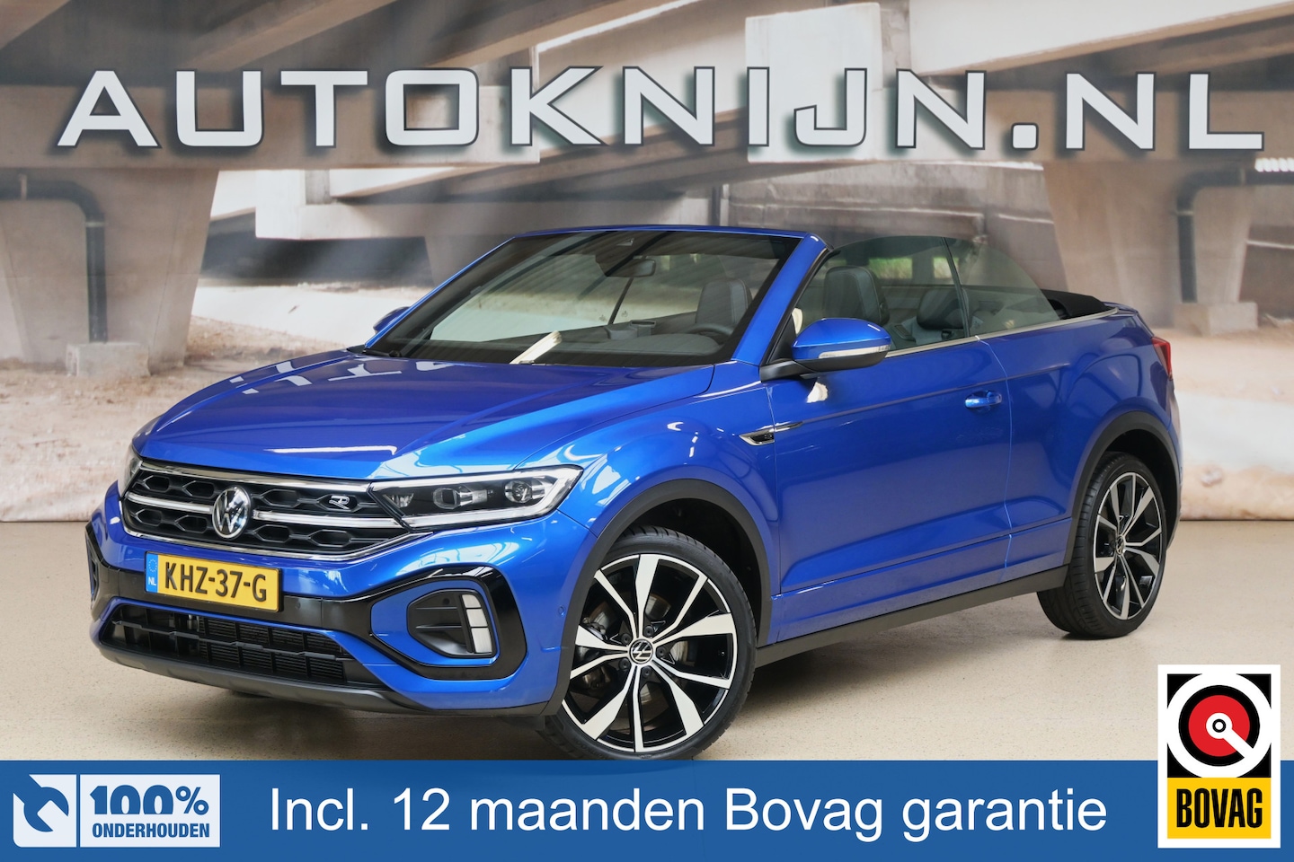 Volkswagen T-Roc Cabrio - 1.5 TSI 150 pk R-Line | IQ. Light | Beats | Keyless | Trekhaak | 100% (Dealer) onderhouden - AutoWereld.nl