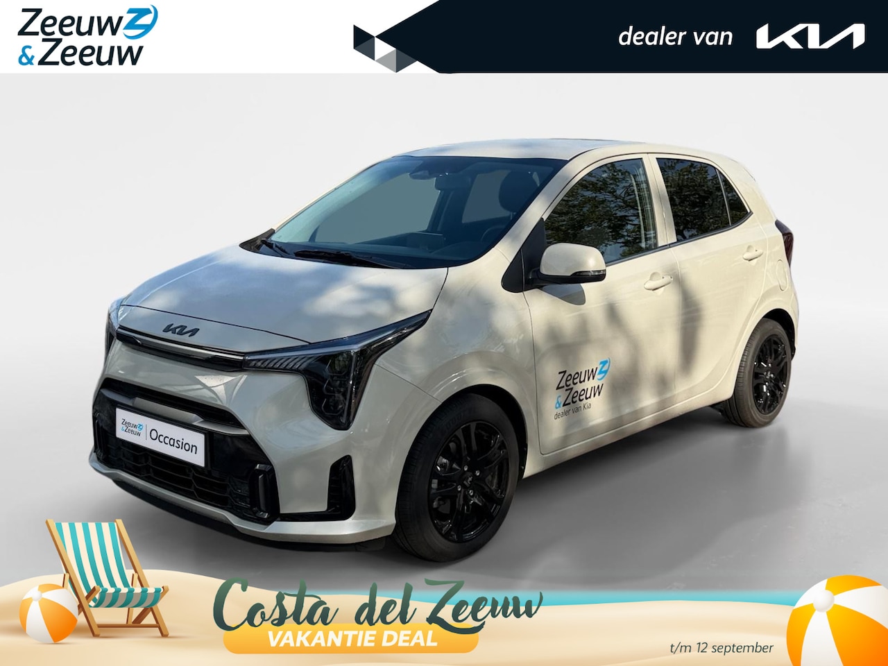 Kia Picanto - 1.0 GDi DynamicPlusLine Zwarte logo's | Applearplay | Achteruitrijcamera | Zwart lichtmeta - AutoWereld.nl