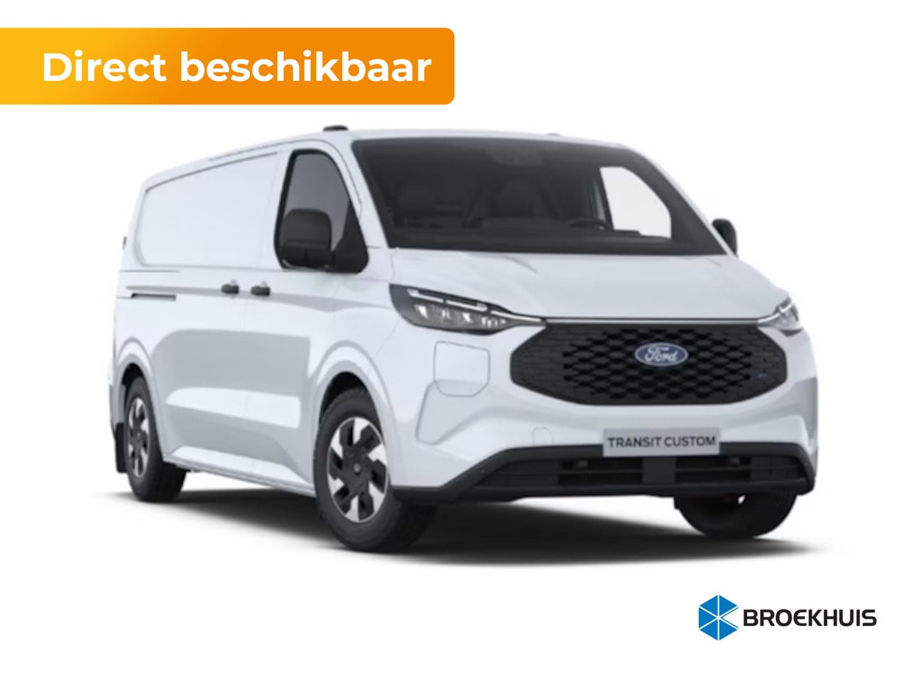 Ford Transit Custom - E-Transit 340 L2H1 Trend 71 kWh | 13 polige trekhaak met trailer sway control | 2 zitplaat - AutoWereld.nl