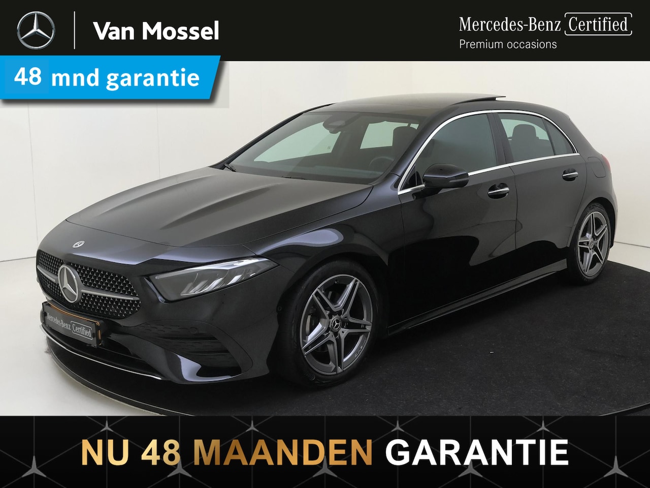 Mercedes-Benz A-klasse - 180 AMG Line Premium/ Panorama schuifkanteldak/ keyless go/ advanced sound - AutoWereld.nl