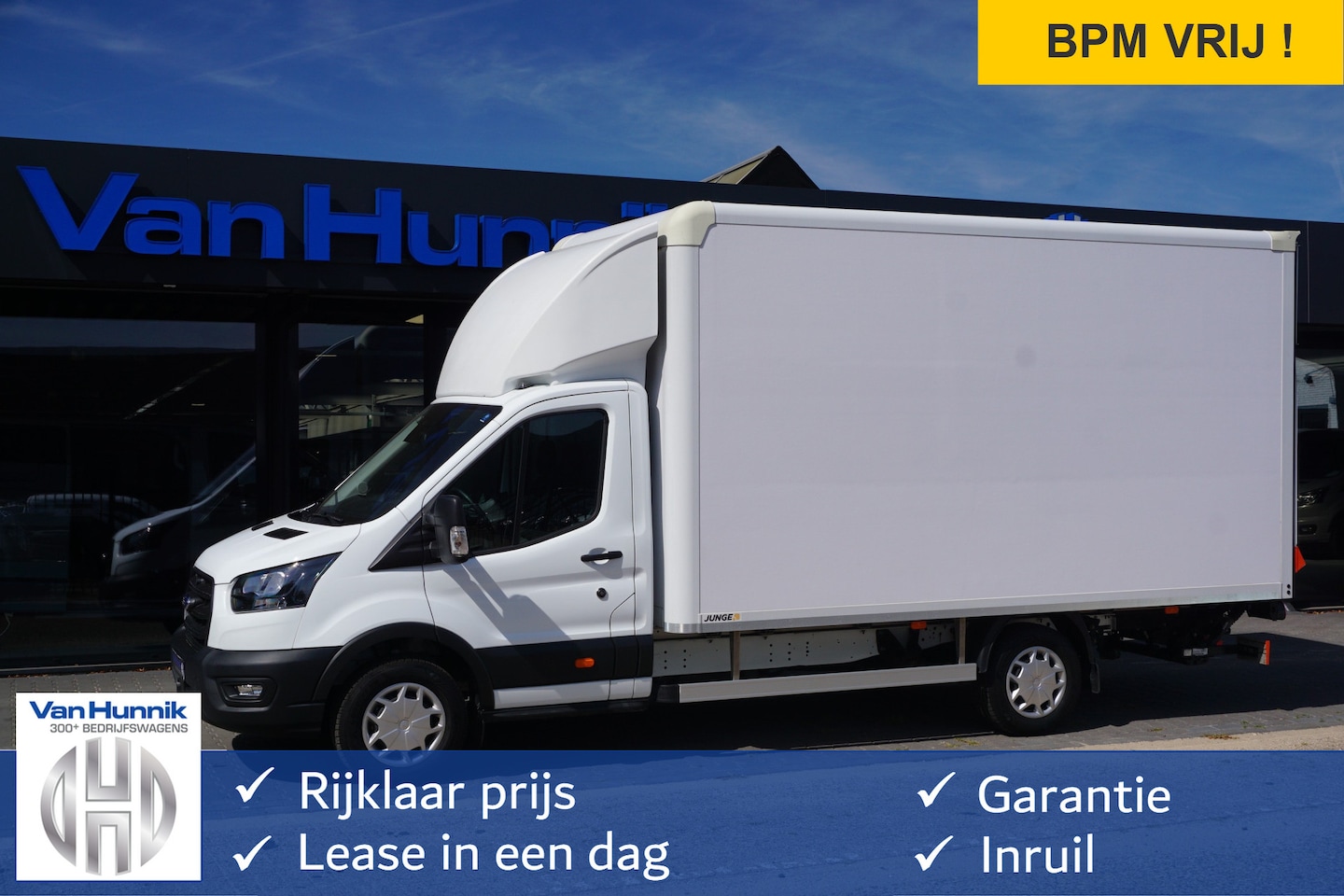 Ford Transit - 350L L5 165PK Bakwagen BPM VRIJ!! Airco, Stoel verw. Camera, Dhollandia Klep!! NR. R01* - AutoWereld.nl