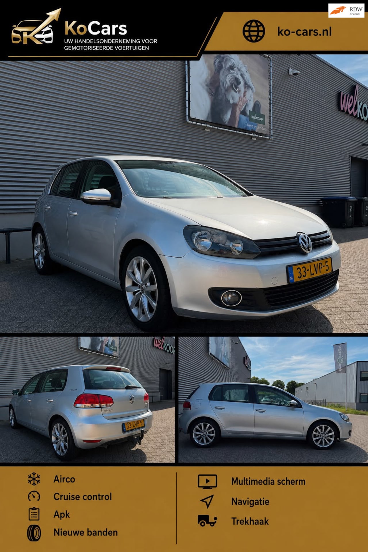 Volkswagen Golf - / Apk / Multimedia scherm / Trekhaak / Cruise Control - AutoWereld.nl