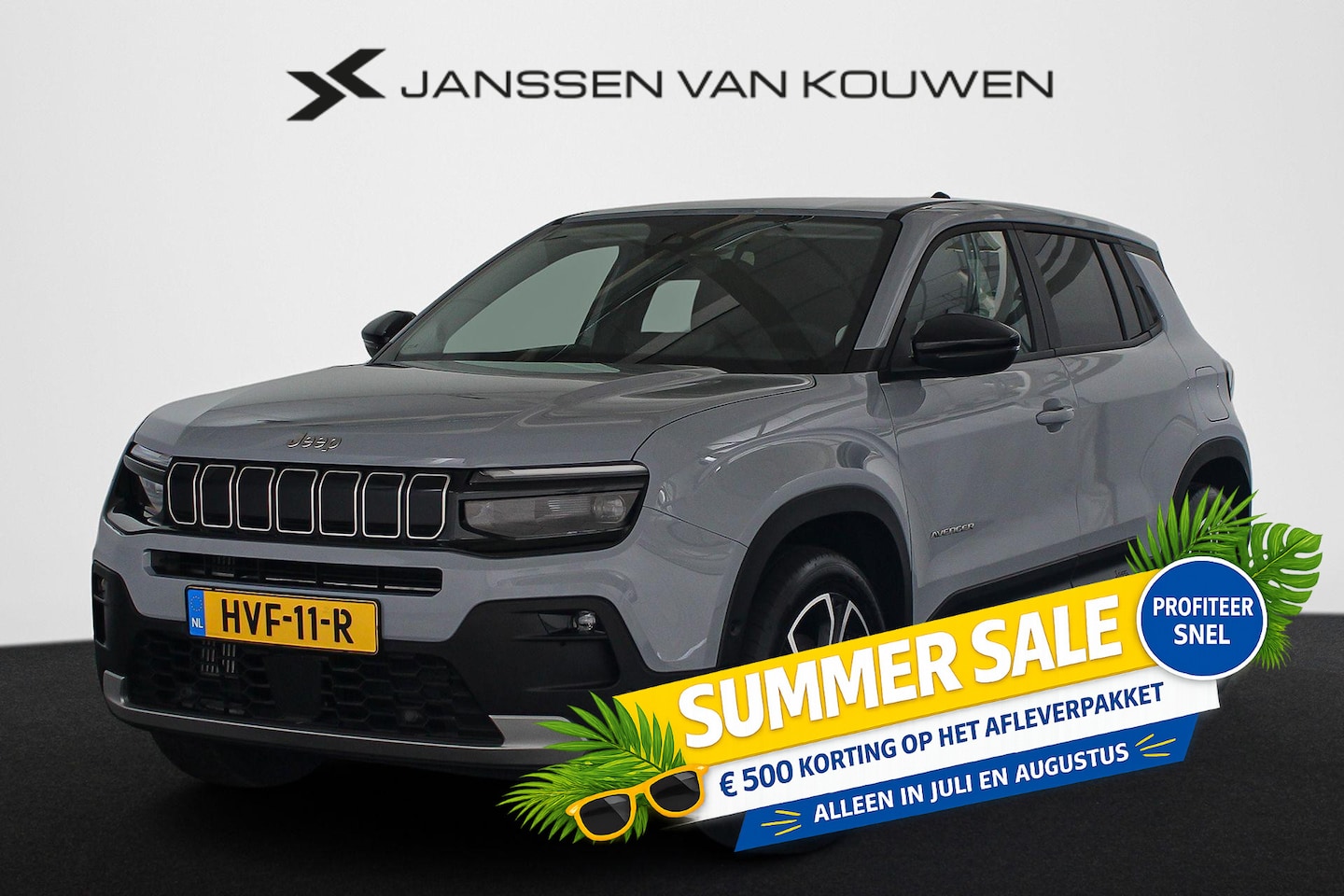 Jeep Avenger - 1.2 e-Hybrid Altitude Keyless Navigatie Elektrische Achterklep - AutoWereld.nl