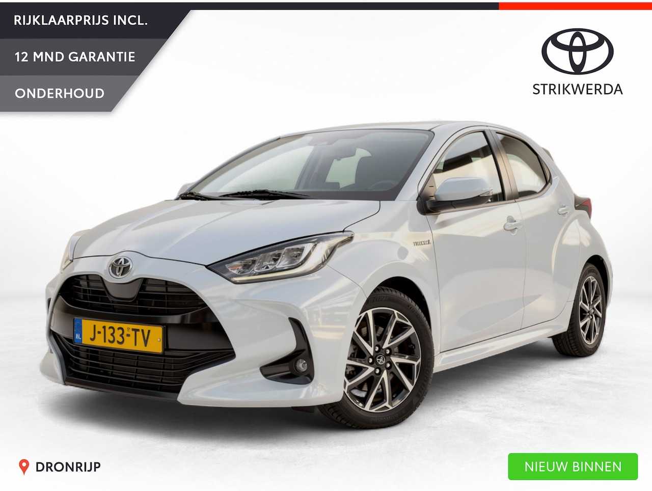 Toyota Yaris - 1.5 Hybrid Dynamic | Nieuwe All seaons | Parelmoer | Camera | Keyless | ACC | Navi | Carpl - AutoWereld.nl