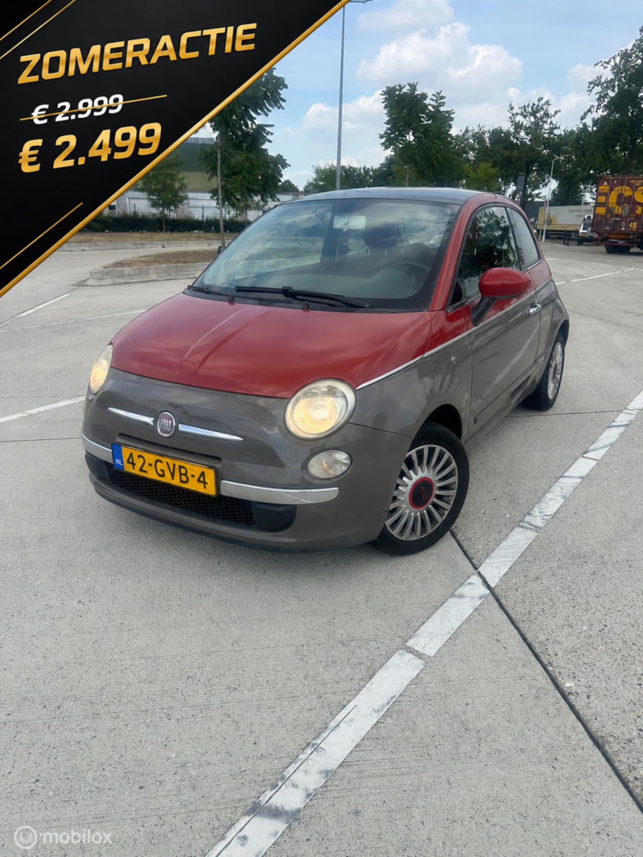 Fiat 500 - 1.2 Lounge CarPlay PANO TREKHAAK UNIEK - AutoWereld.nl