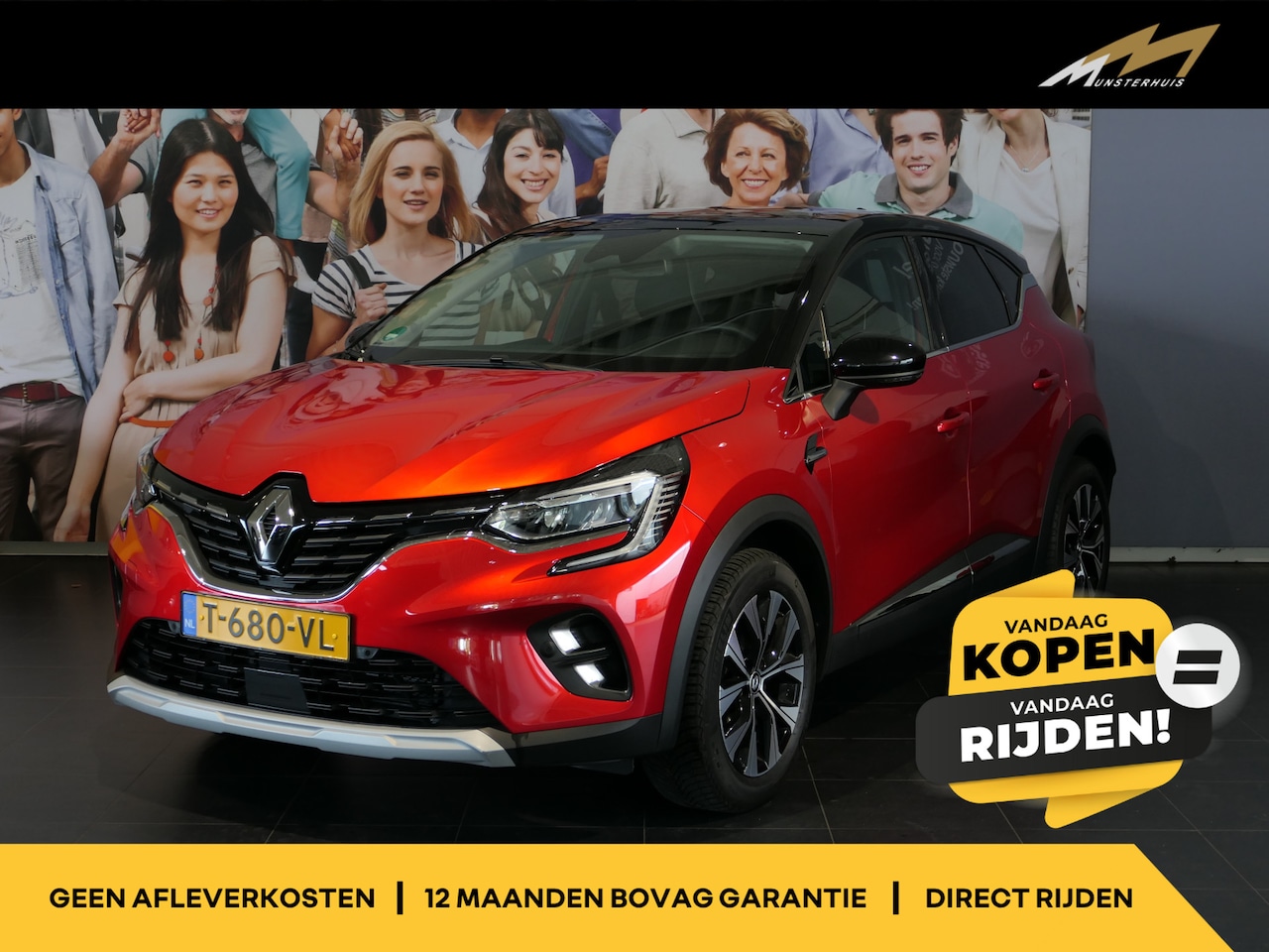 Renault Captur - 1.0 TCe 90 techno *Vraag naar beschikbaarheid!* - Allseasons - Apple carplay/ Android auto - AutoWereld.nl