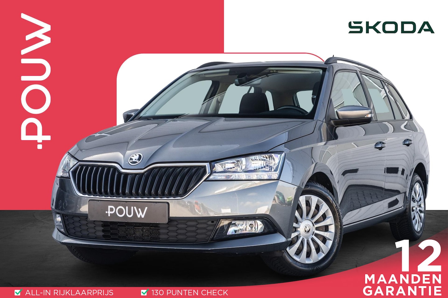 Skoda Fabia Combi - 1.0 TSI 95pk Ambition | Sensoren achter | App Connect | Cruise Control | Airco - AutoWereld.nl