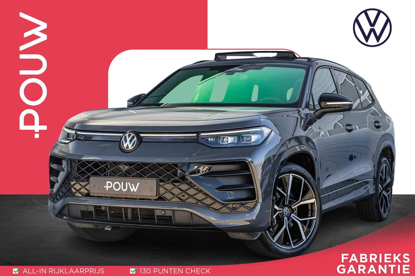 Volkswagen Tayron - 1.5 eHybrid 204pk R-Line | 360 Camera | Trekhaak | Panoramadak | Stoelmassage - AutoWereld.nl