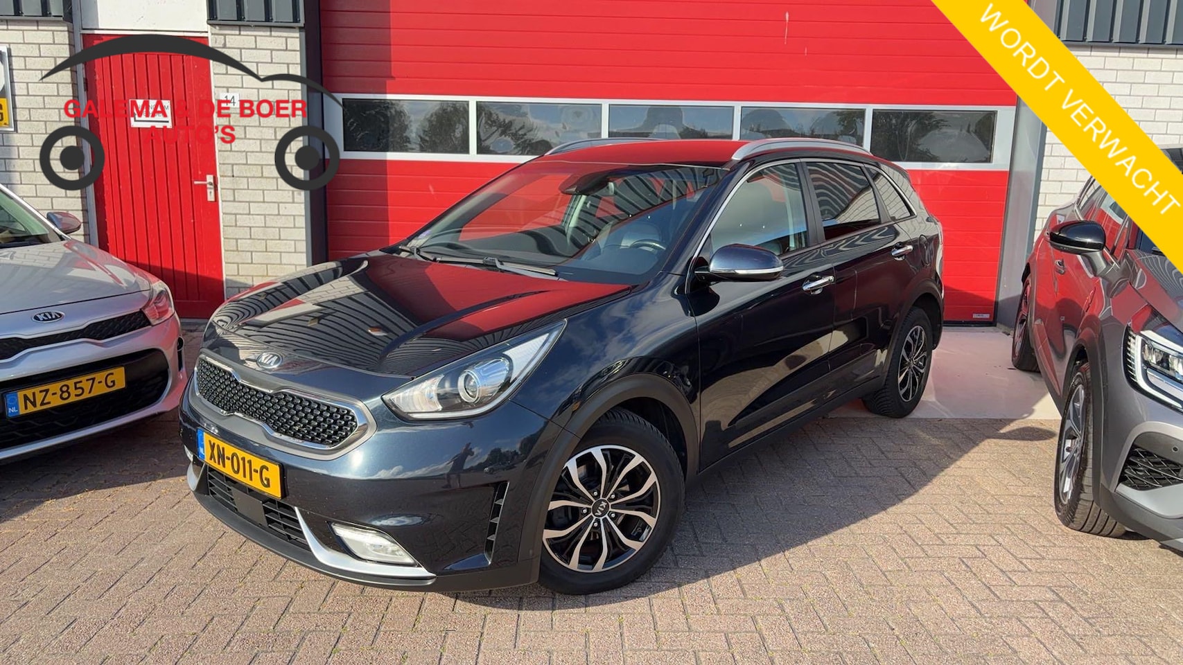 Kia Niro - 1.6 GDi Hybrid DynamicPlusLine CAMERA / CARPLAY / LED / STOEL-STUUR VERW / CLIMA - AutoWereld.nl