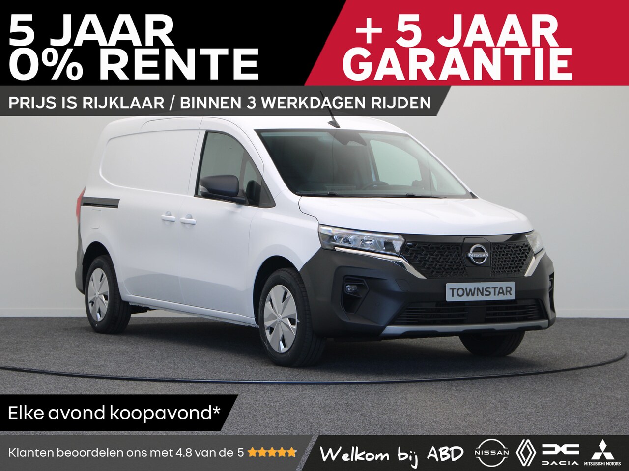 Nissan Townstar - Gesloten Bestel L1H1 EV 121 1AT N-Connecta | Vijf jaar garantie | Rijklaarprijs | | 16'' s - AutoWereld.nl