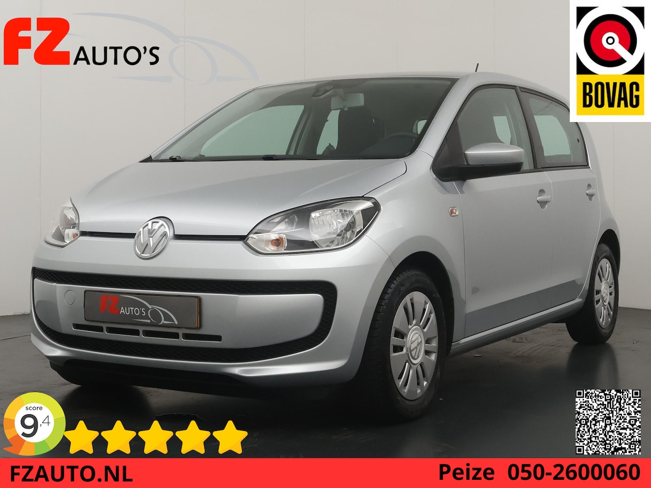 Volkswagen Up! - 1.0 move up! BlueMotion 5- drs - Airconditioning - Elektrische ramen - Radio/CD-speler - AutoWereld.nl