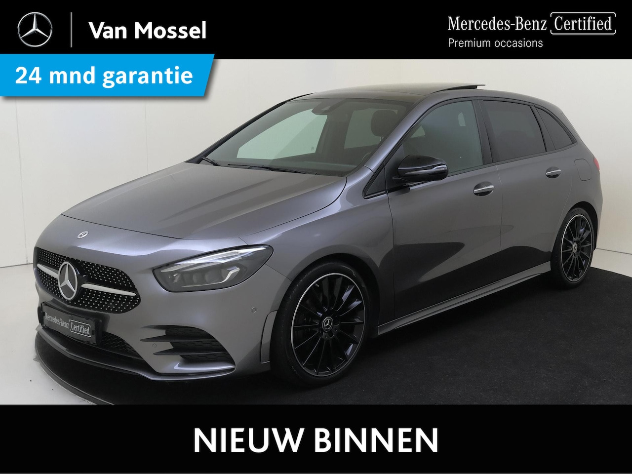 Mercedes-Benz B-klasse - 200 AMG Line / Panoramadak/ Night/ Leder/ 19 inch/ Sfeerverlichting/ Carplay - AutoWereld.nl