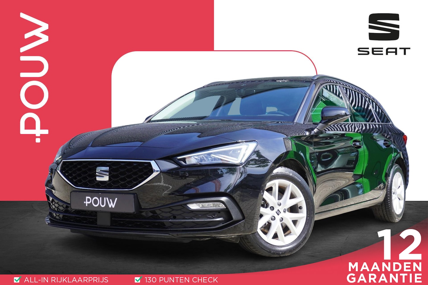 SEAT Leon Sportstourer - 1.5 eTSI 150pk Style Business Intense | Camera | Full Link | Trekhaak wegklapbaar | Adapti - AutoWereld.nl