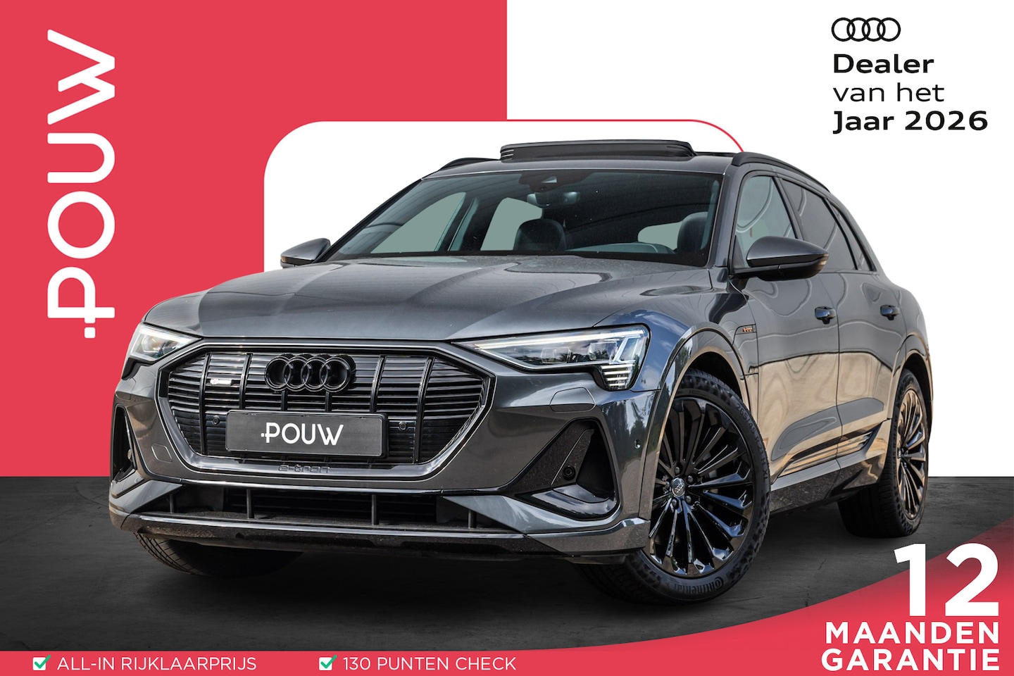 Audi e-tron - 55 408pk Quattro S Edition 95 kWh | Panoramadak | Luchtvering | Trekhaak | Camera - AutoWereld.nl