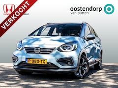 Honda Jazz - 1.5 Full Hybrid Crosstar Automaat | Bi-Tone Surf Blue | Volledig onderhouden | Navigatie |