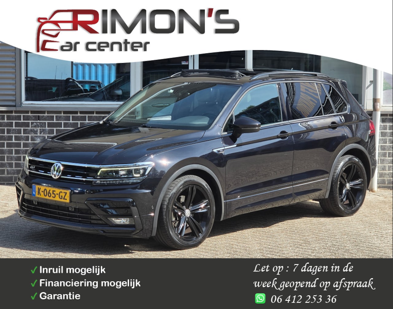 Volkswagen Tiguan - 2.0 TDI Automaat 2X R-Line Leder Pano Camera Keyless Entry - AutoWereld.nl