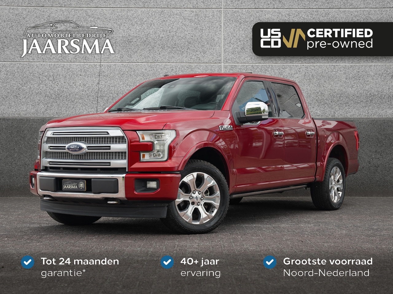 Ford F150 - USA 3.5 V6 Ecoboost Platinum 4X4 SuperCrew |Volleder interieur |Massagestoelen |100% Onder - AutoWereld.nl