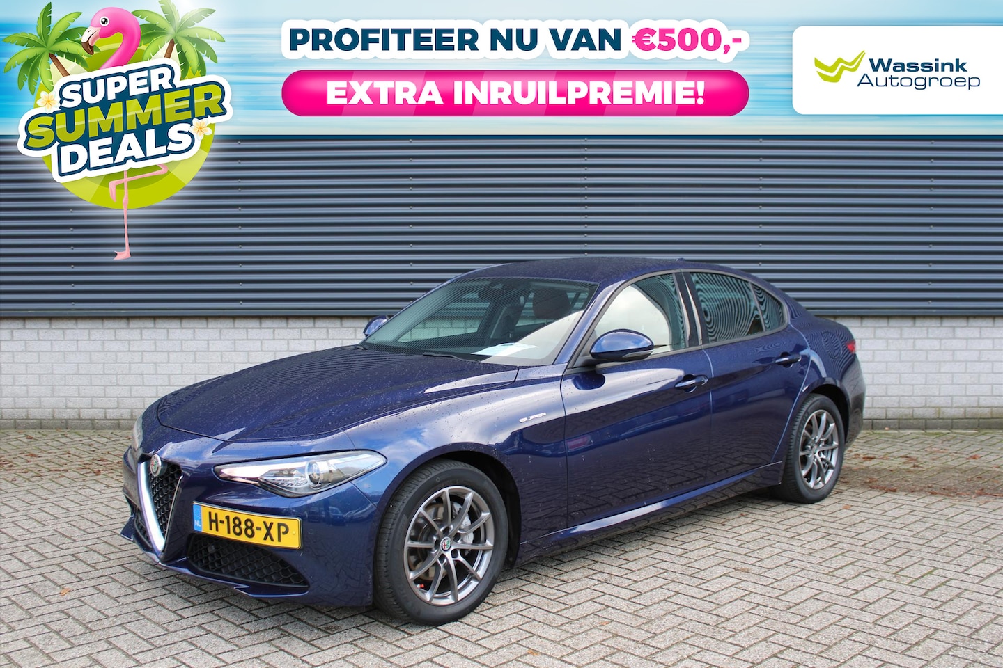 Alfa Romeo Giulia - Super 2.0 TURBO 200pk Automaat I SUMMERDEAL | Adaptive Cruise Control I Bruin Leer I Camer - AutoWereld.nl