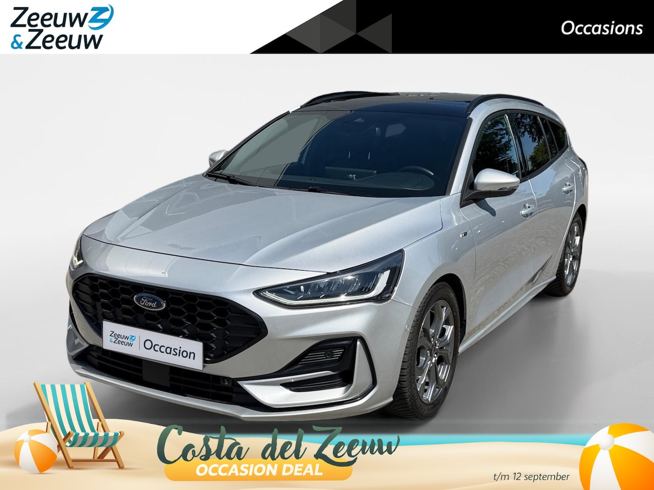 Ford Focus Wagon - 1.0 EcoBoost Hybrid ST Line X | Automaat | Panorama dak | Adaptieve Cruise Control - AutoWereld.nl