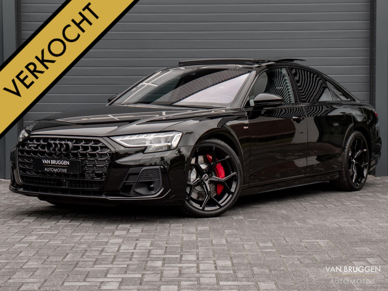 Audi A8 - 60 TFSI e quattro S-Line 4WS Pano Lucht Exclusive BTW Massage Koeling Softclose Alcantara - AutoWereld.nl