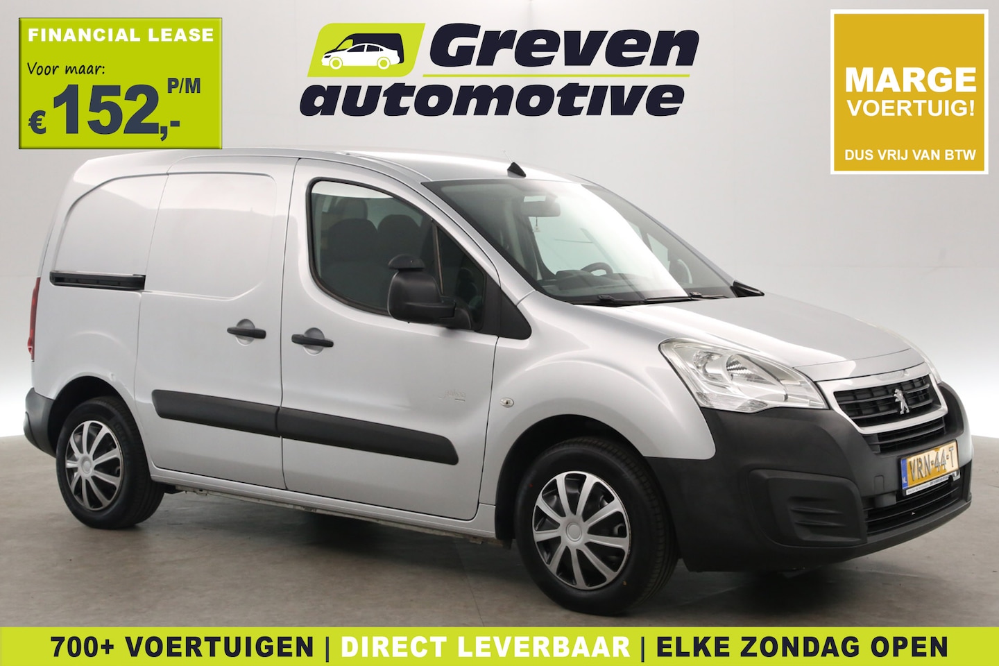 Peugeot Partner - 1.6 BlueHDi | Marge | Airco | Carplay | Cruise | Navi | Parkeersens. - AutoWereld.nl