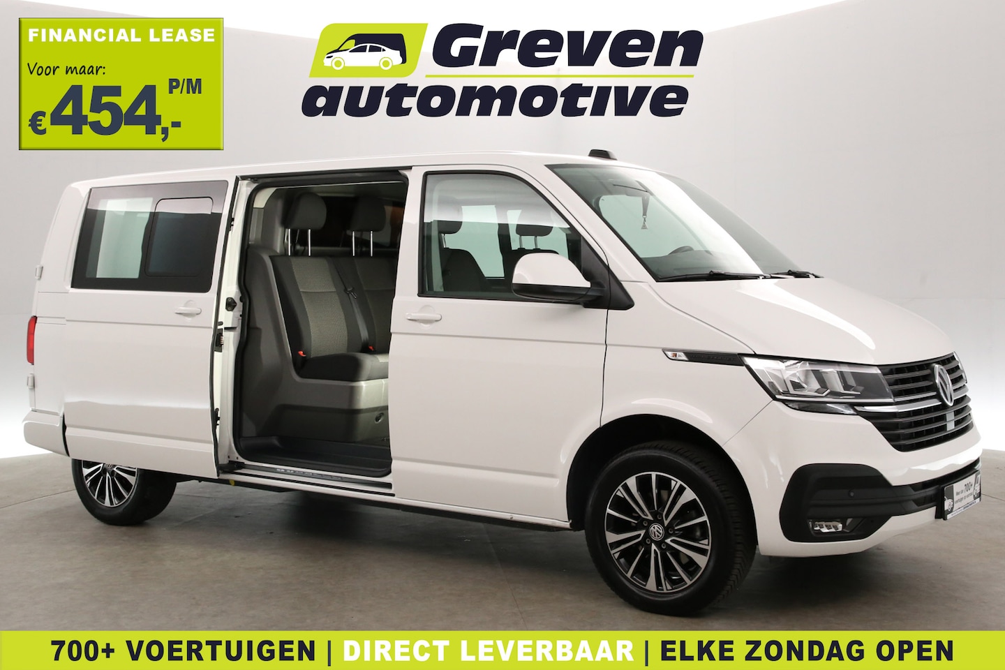 Volkswagen Transporter - 2.0 TDI L2H1 150PK | Dubbele Cabine | DSG | Airco | Cruise | Camera | Carplay | 2xSchuifde - AutoWereld.nl