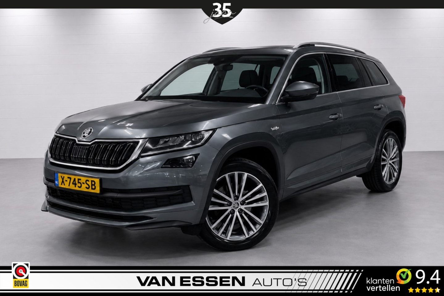 Skoda Kodiaq - 1.5 TSI Laurin&Klement 7p. Pano Trekhaak 360-Camera Navi Carplay Canton Leder Memory! - AutoWereld.nl