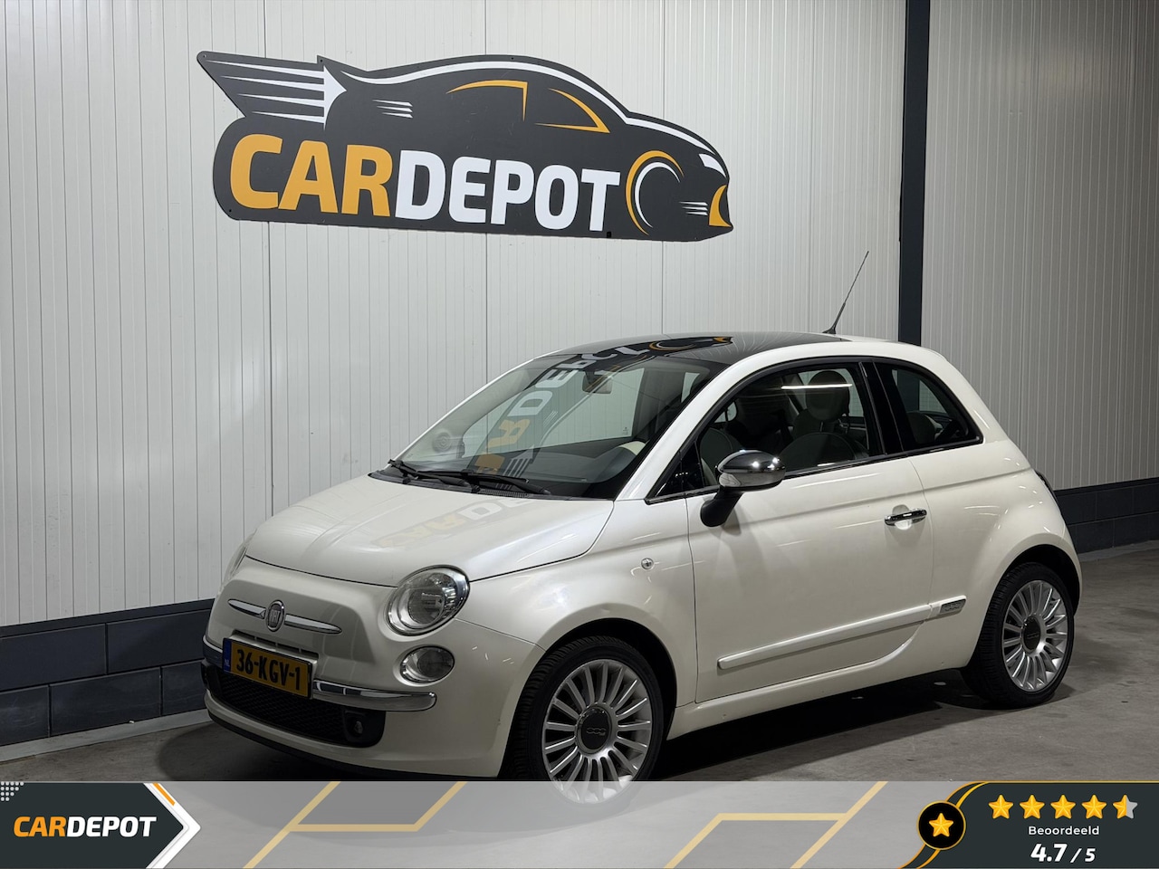 Fiat 500 - 1.2 Lounge Zeer Netjes Pano Automaat Jaar APK - AutoWereld.nl