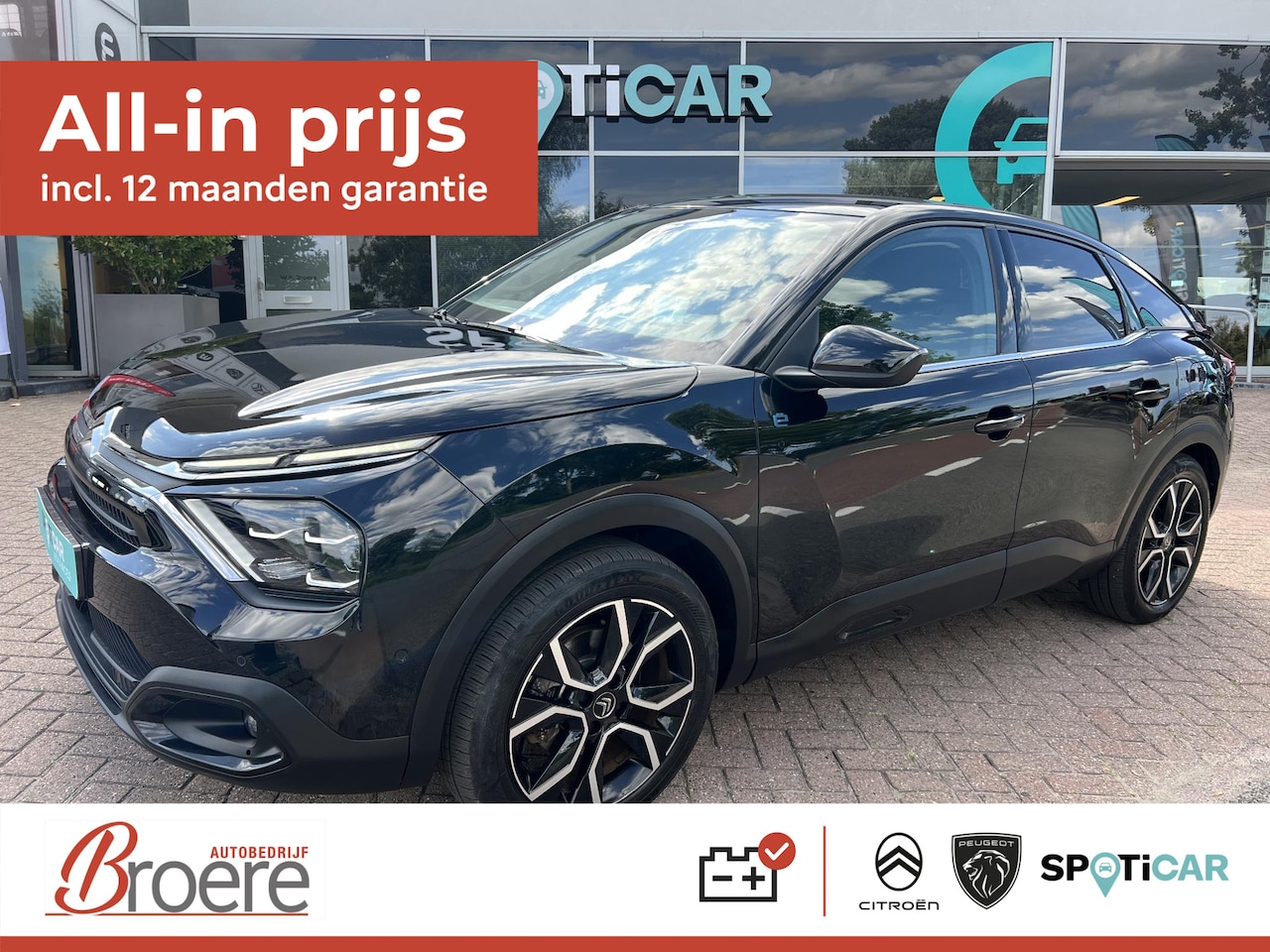 Citroën Ë-C4 - EV 50kWh 136 pk Shine Automaat Range tot 315 km Keyless, SOH 92% - AutoWereld.nl