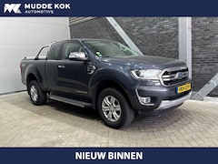 Ford Ranger - 2.0 EcoBlue Limited Super Cab | Leder | Stoelverwarming | Camera | Keyless | Navigatie | V
