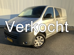 Volkswagen Transporter - 2.0 Benzine Airco Navi Dub Schuifdeuren Leer Pakeer sensoren Alu Velg Euro 5 Marge geen bt