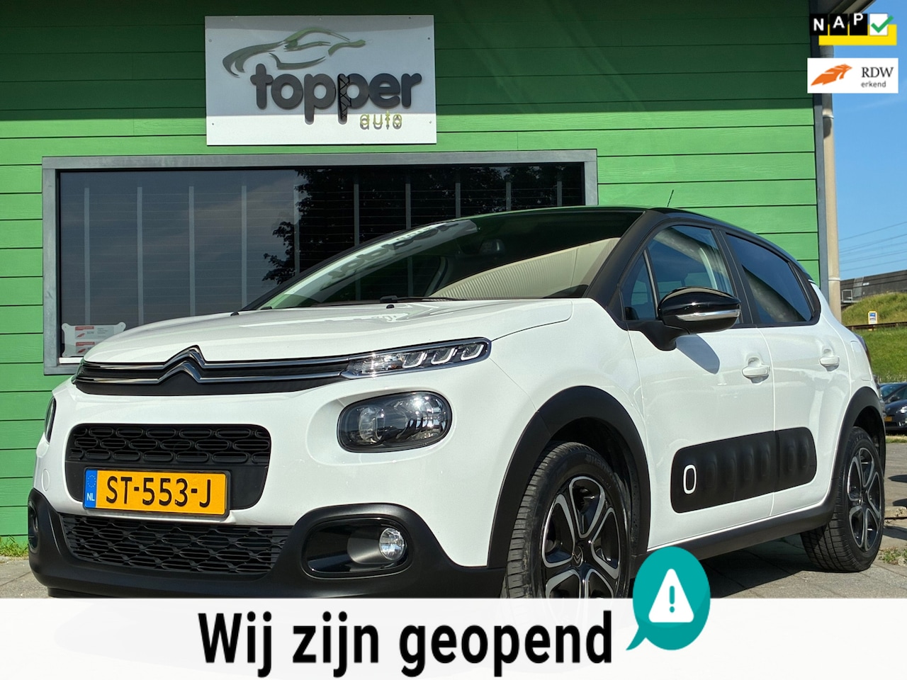 Citroën C3 - 1.2 PureTech Feel Edition |D-riem v.v.|CruiseControl|CarPlay|Climatronic|PDC - AutoWereld.nl