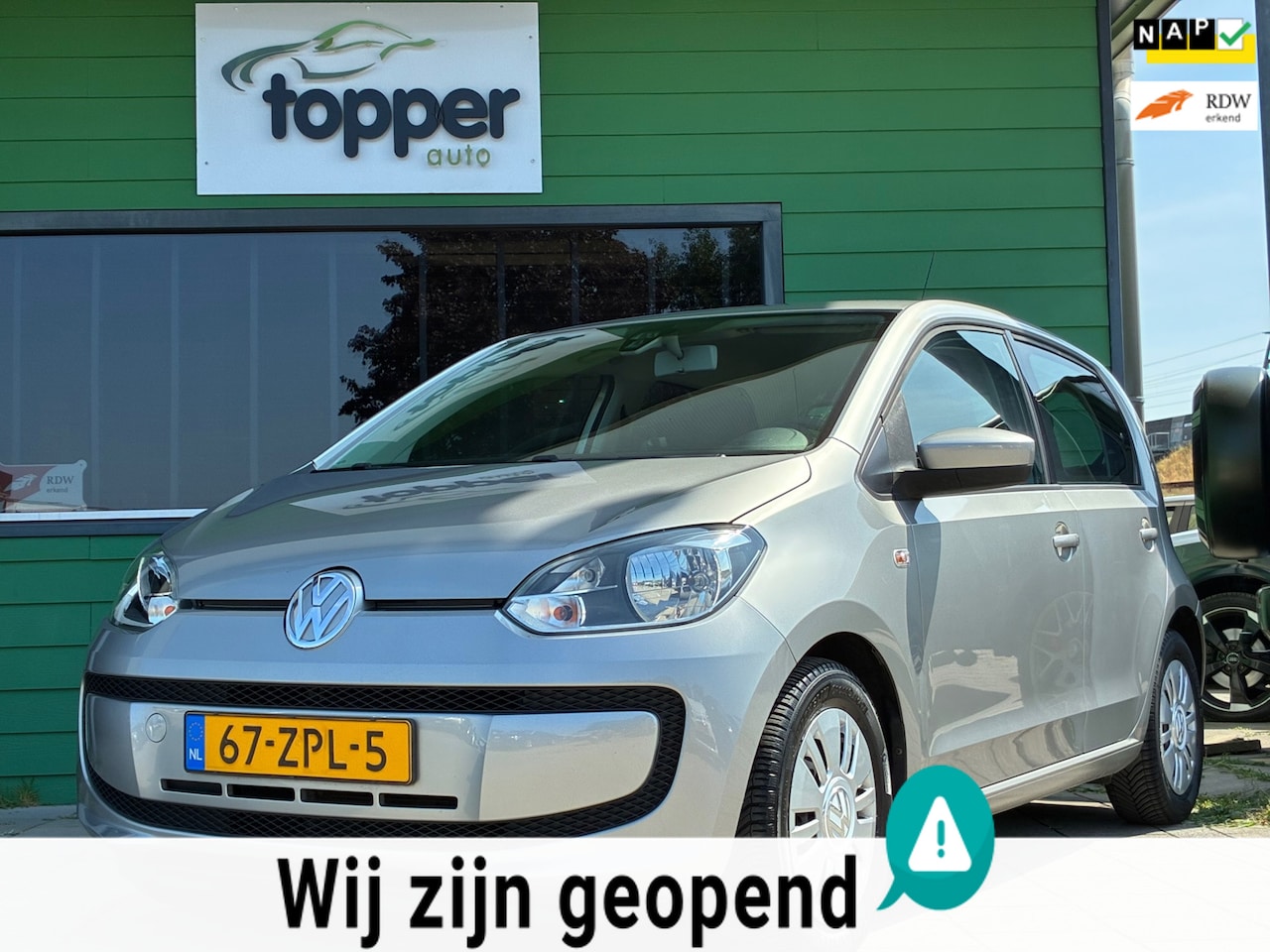 Volkswagen Up! - 1.0 move up! BlueMotion|2e Eigenaar|Airco|Elektr.ramen|Nieuwe APK|NAP| - AutoWereld.nl