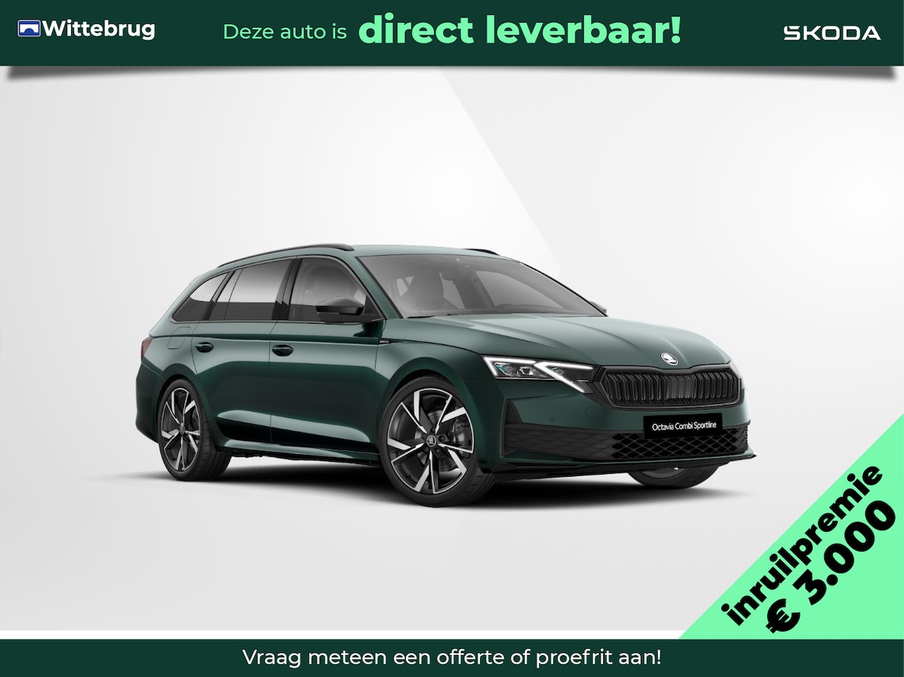 Skoda Octavia Combi - 1.5 TSI MHEV Sportline Tour Trekhaak / Infotainment navigatie pakket / Reservewiel / Sound - AutoWereld.nl