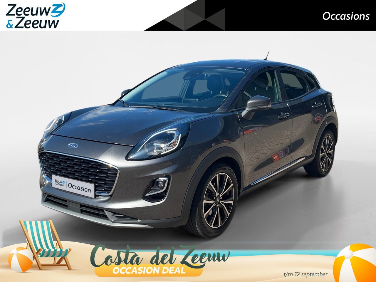 Ford Puma - 1.0 EcoBoost Hybrid Titanium | Dealer Onderhouden | Parkeersensoren Achter | 17" Lichtmeta - AutoWereld.nl