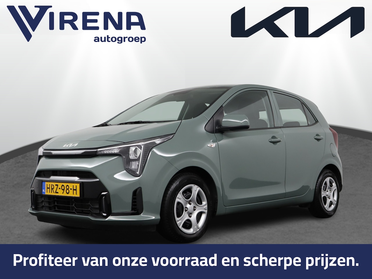 Kia Picanto - 1.0 DPI DynamicLine - Achteruitrijcamera - Navigatie - Airco - Fabrieksgarantie tot 06-203 - AutoWereld.nl