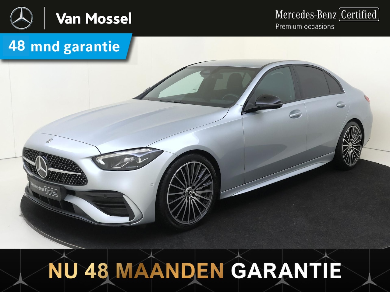 Mercedes-Benz C-klasse - 180 AMG Line / Achteruitrijcamera / Stoelverwarming / Night-Pakket / Multispaaks-Velgen / - AutoWereld.nl