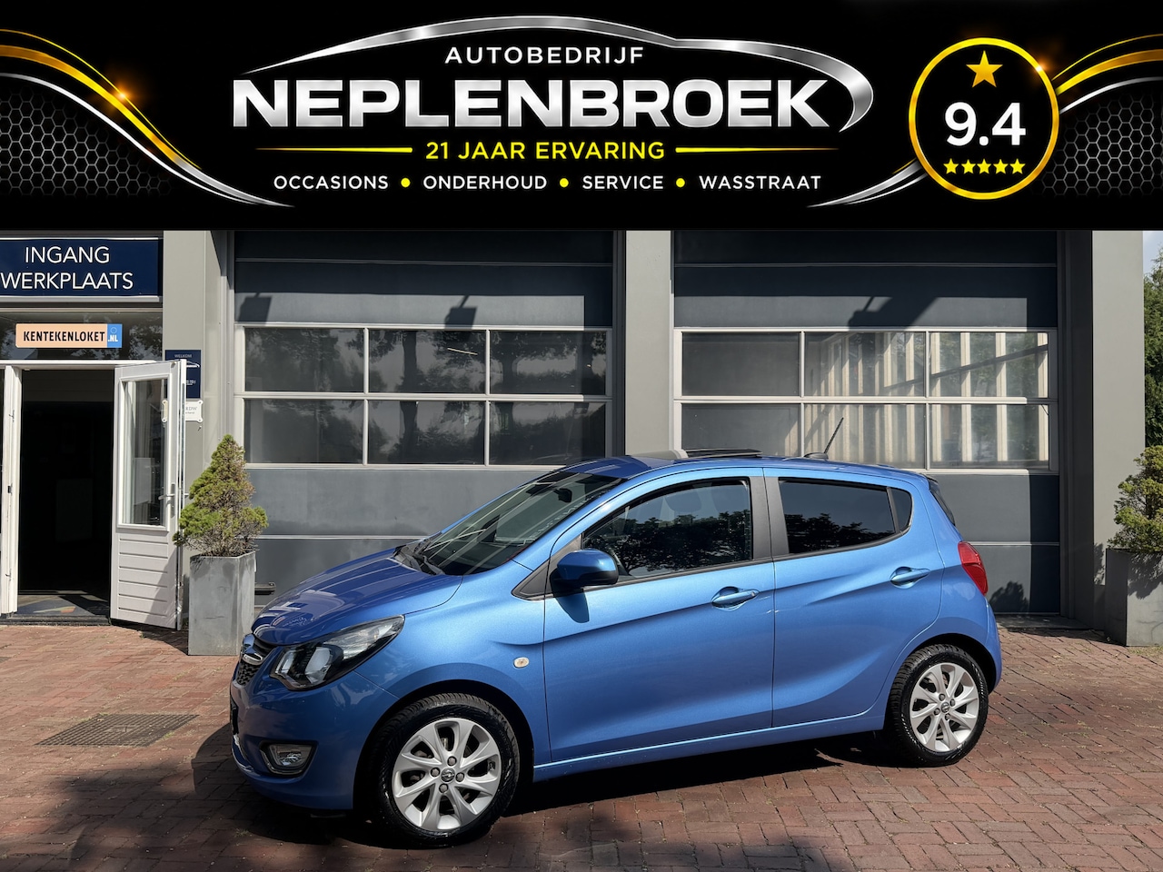 Opel Karl - 1.0 ecoFLEX Cosmo Airco,14Inch,Cv,Cruise,Schuifdak,Electr.ramen Bj 2016 Km 89.000 - AutoWereld.nl