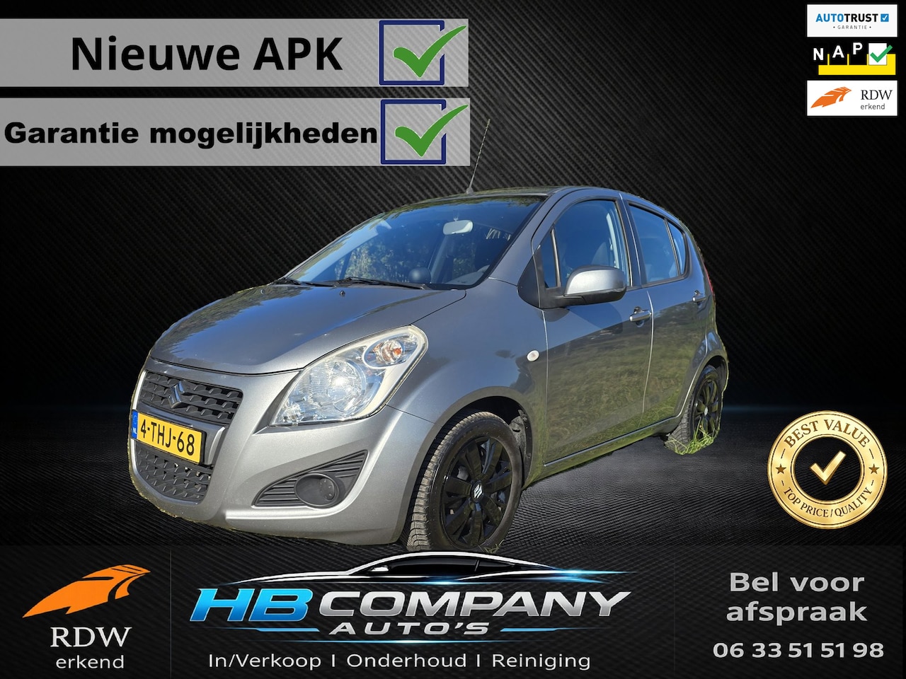 Suzuki Splash - 1.0 VVT Comfort EASSS | Airco | Autotrust mogelijk | Nieuwe APK | NAP - AutoWereld.nl