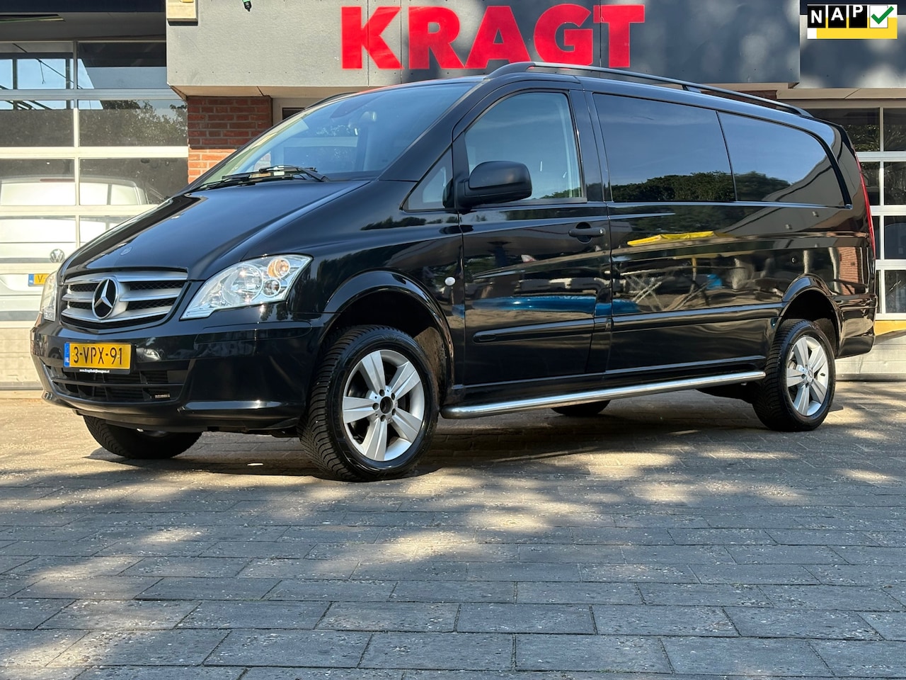 Mercedes-Benz Vito - 116 CDI|NAP|DUBBELCABINE|4X4|AUTOMAAT|airco|cruise|parkeersensoren|trekhaak|lichtmetalen v - AutoWereld.nl