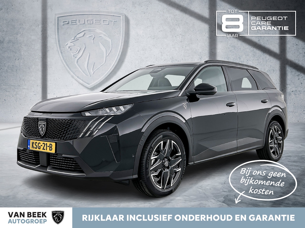 Peugeot 5008 - Hybrid 145pk Automaat GT | Rijklaar | 7 Zitplaatsen | Elektrische achterklep | Tot 8 Jaar - AutoWereld.nl
