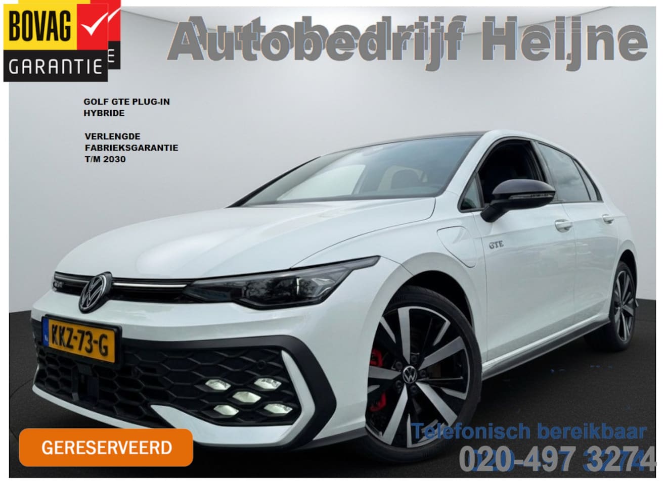 Volkswagen Golf - GTE 1.5 eHybrid 272 PK HYBRID GTE-SPORT LEDER/LED-MATRIX/HEAD-UP!/18-INCH/TREKHAAK - AutoWereld.nl
