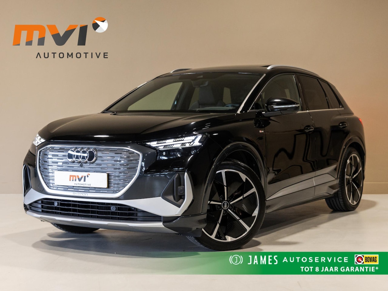 Audi Q4 e-tron - 40 Launch edition S Competition 77 kWh 204pk / SoH 92,1 / Panorama dak / Sonos / Dodehoekd - AutoWereld.nl