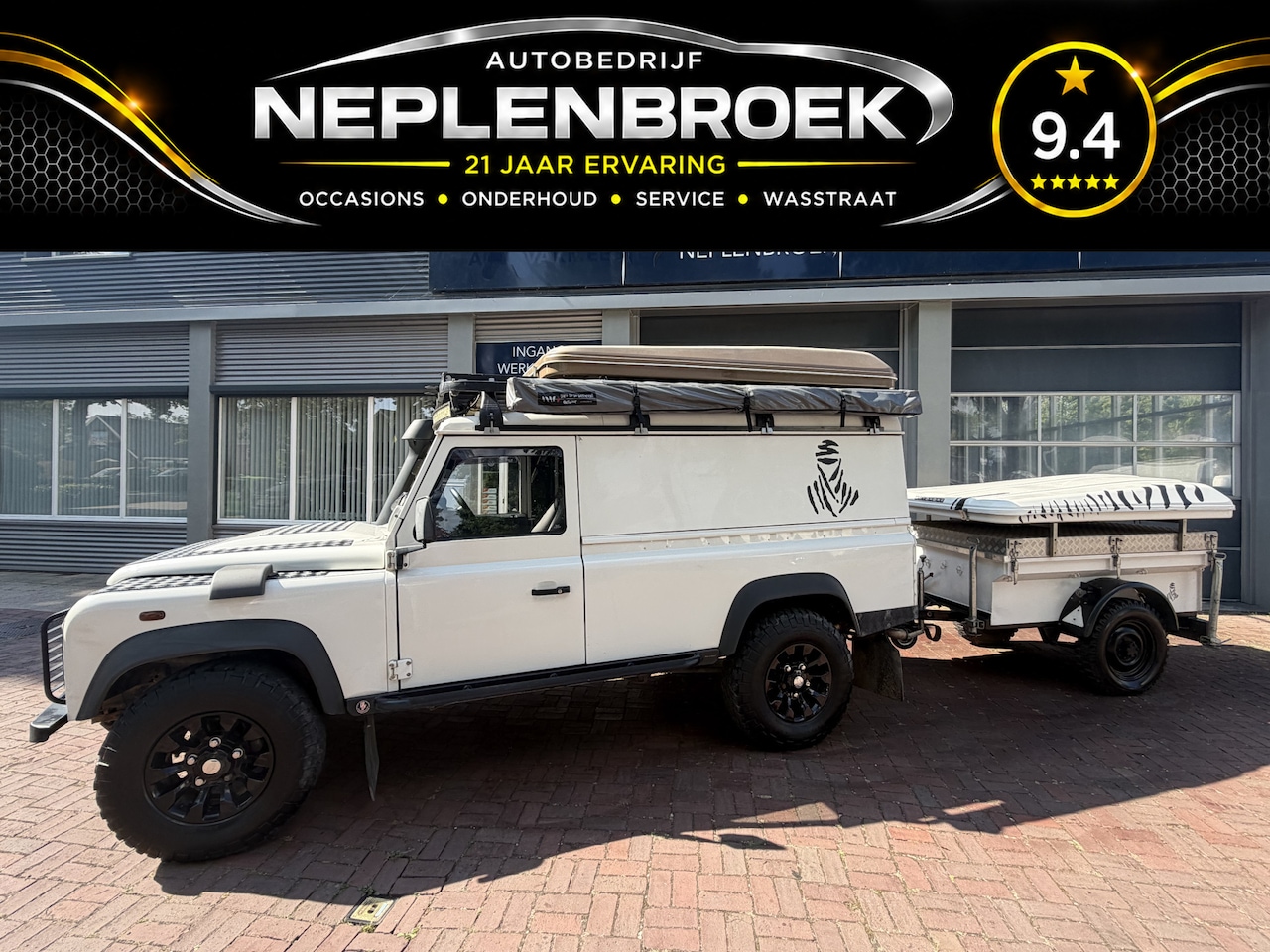Land Rover Defender 110 - 2.4 TD HT 110" E Bj 2007 CAMPER 122PK (ca. 145 pk remaps Bas for Cars) - AutoWereld.nl