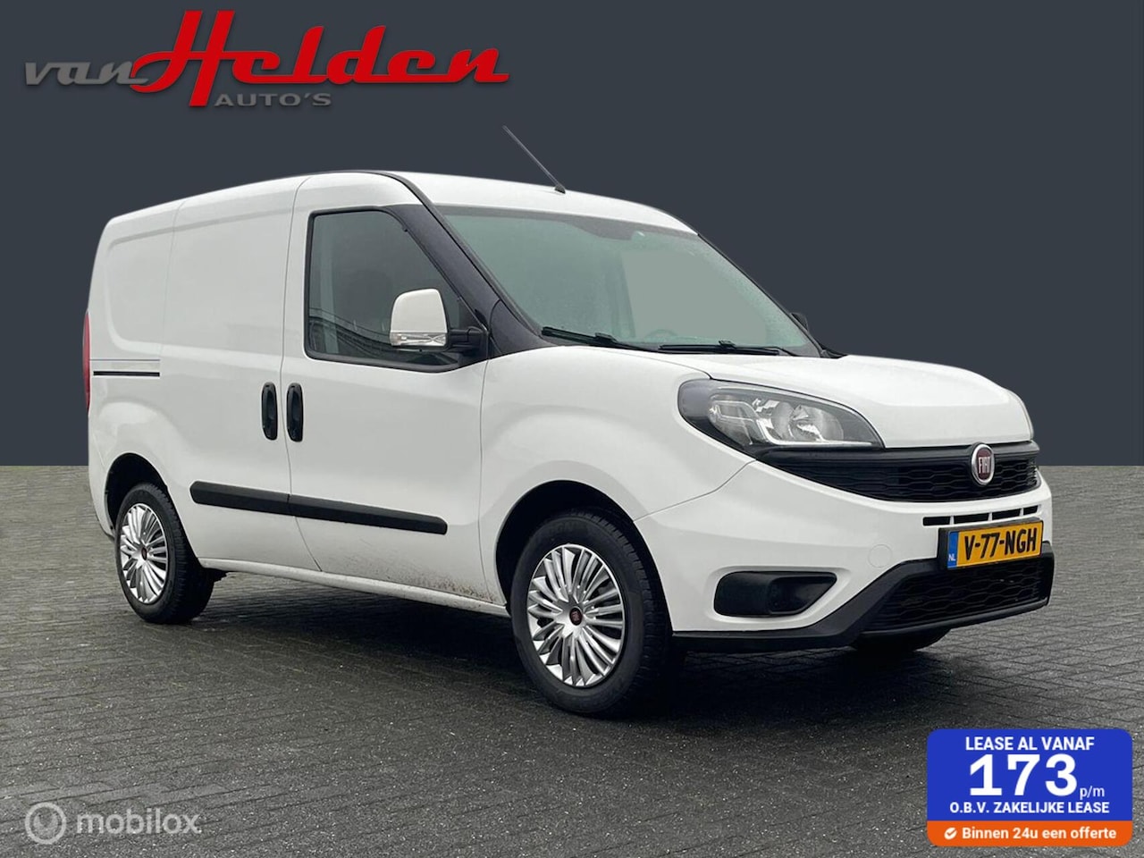 Fiat Doblò Cargo - 1.4 Fire SX 3-Zits Cruise Cntrl Airco Schuifdeur PDC 1e Eigenaar Nette Staat - AutoWereld.nl