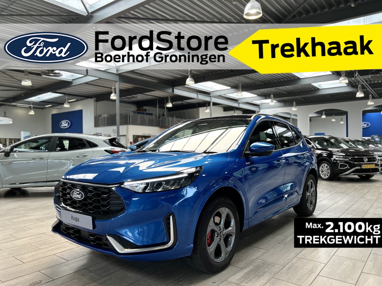 Ford Kuga - 2.5 PHEV 243 pk ST-Line X | Trekhaak | Pano I Adapt Cruise I Winter Pack | B&O | 360° Came - AutoWereld.nl