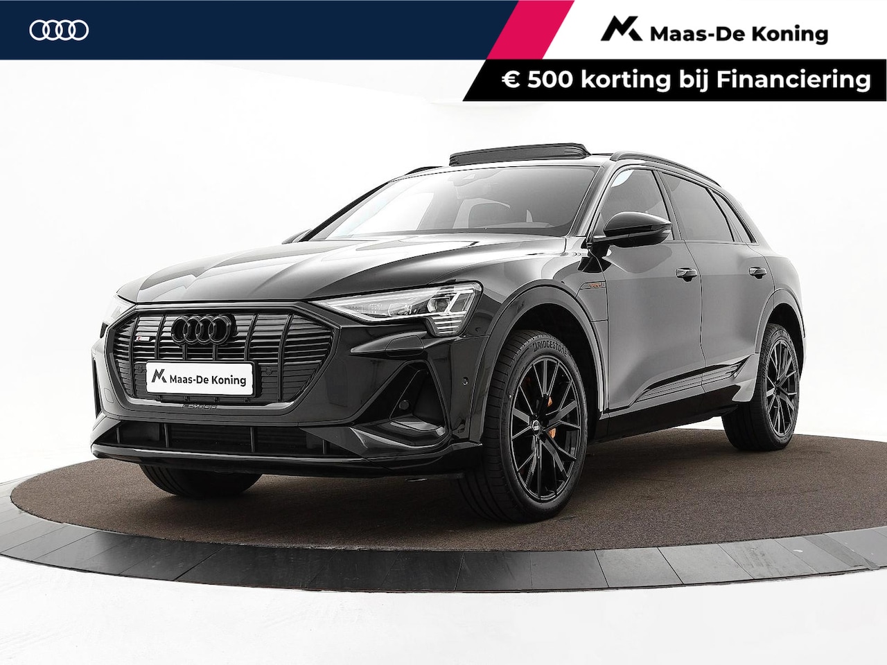 Audi e-tron - 55 quattro S edition 95 kWh 408pk SOH 95,1 % · Panoramadak · Camera · Luchtvering · Elek. - AutoWereld.nl